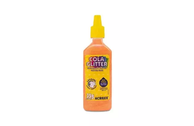 COLA GLITTER 35G LARANJA 105 2912 ACRILEX