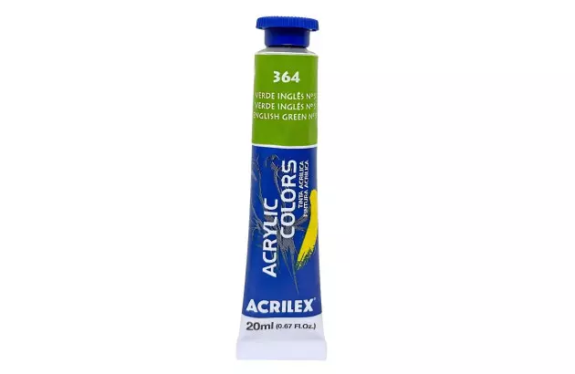 TINTA ACRÍLICA PARA TELA ACRYLIC COLORS 59ML BRANCO DE TITÂNIO 319 - UNIDADE | ACRILEX 13160