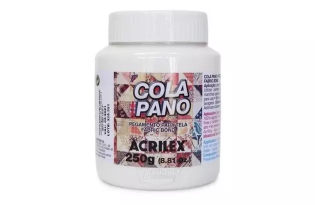 COLA PANO 250G PEGAMENTO PARA TELA  ACRILEX 16825