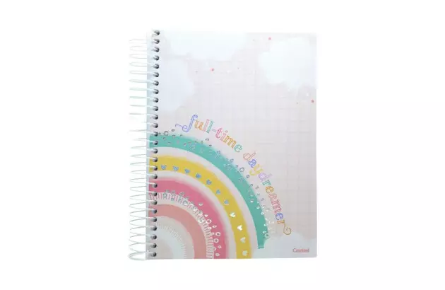CADERNO CAPA DURA ARCO IRIS 16 MATERIAS CREDEAL