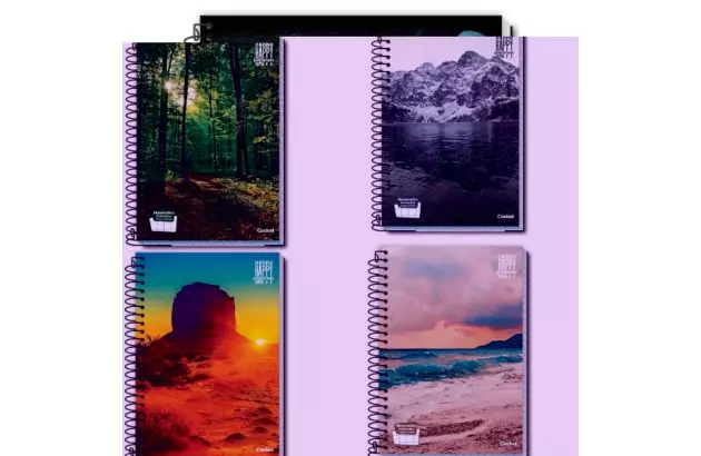 CADERNO UNIVERSITARIO COSTURADO CD 96F FOXY KIDS CREDEAL 282267