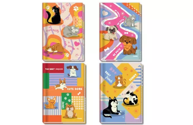 CADERNO UNIVERSITARIO COSTURADO CD 80F PET FUN CREDEAL 282465