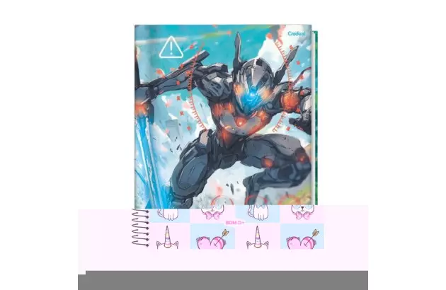 CADERNO CAPA DURA 1 MATERIAS 96 FOLHAS KBOM MASCUINO ANIMATIVA
