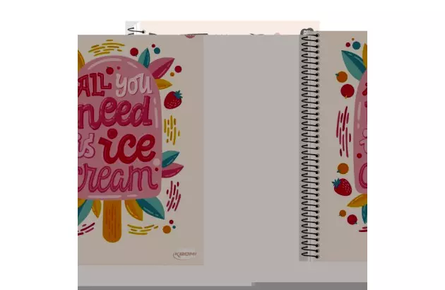 CADERNO CAPA DURA 1 MATERIAS 80 FOLHAS PRETO ANIMATIVA