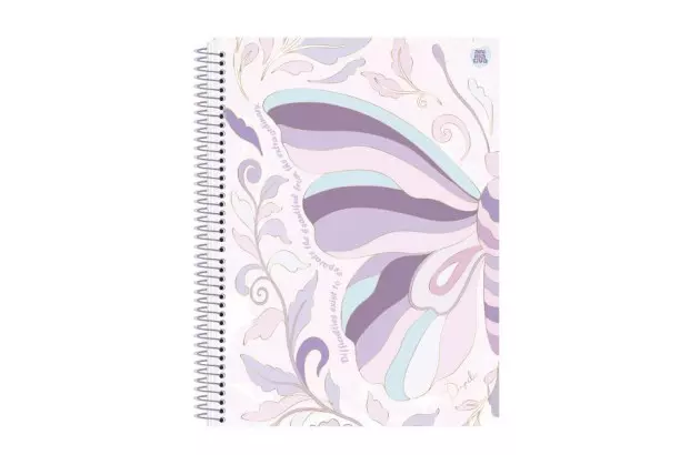CADERNO CAPA DURA 1 MATERIAS 80 FOLHAS PAPILIO ANIMATIVA