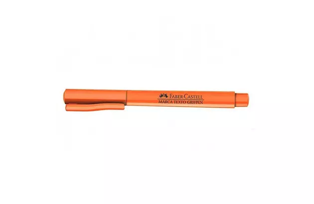 MARCA TEXTO GRIFPEN LARANJA PONTA CHANFRADA - FABER CASTELL MT/LAZF