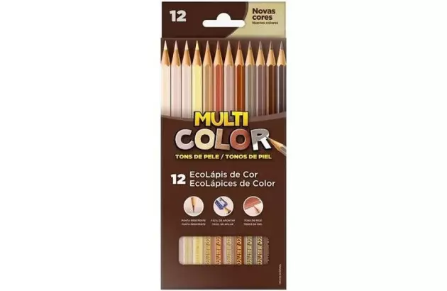 LAPIS DE COR 12 CORES + 2 LAPIS MULTICOLOR FABER CASTELL