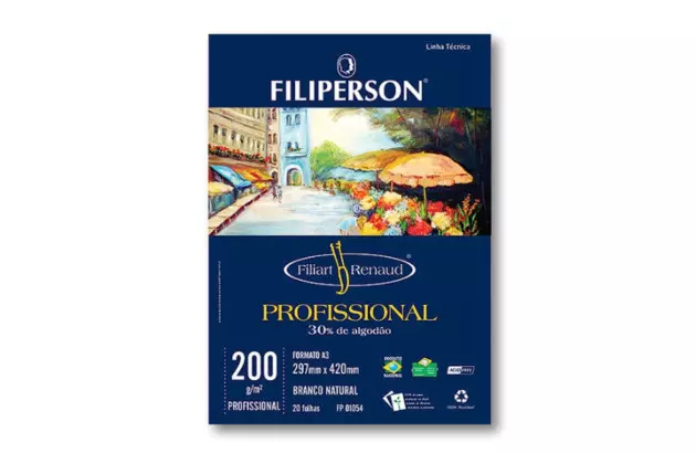 PAPEL COUCHÊ BRANCO A4 180G 50 FOLHAS - USAPEL 25008