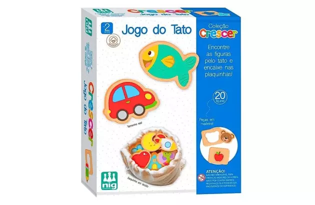 BRINQUEDO EDUCATIVO COLECAO CRESCER JOGO DO TATO + 3 ANOS | NIG BRINQUEDOS