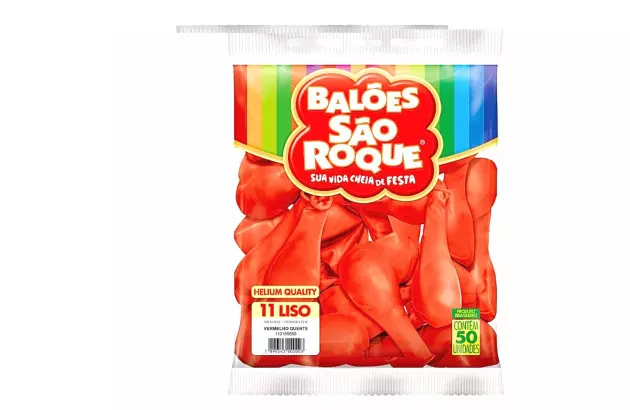 BALÃO LISO 6.5 POLEGADAS SORTIDO 50 UNDS SÃO ROQUE