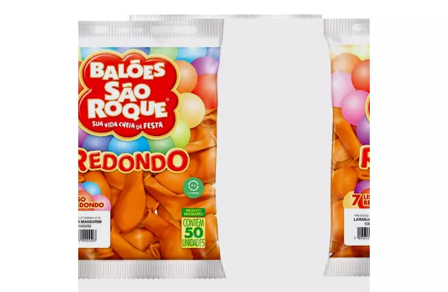BALÃO LISO 7 POLEGADAS REDONDO BRANCO POLAR 50 UNDS SÃO ROQUE