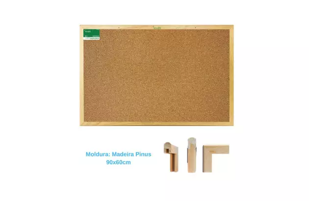 QUADRO CORTIÇA 90X60 MOLDURA MADEIRA PINUS 1140 SOUZA