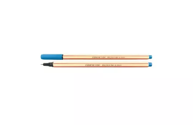 CANETA MICROLINE 0.4MM AZUL CELESTE COMPACTOR