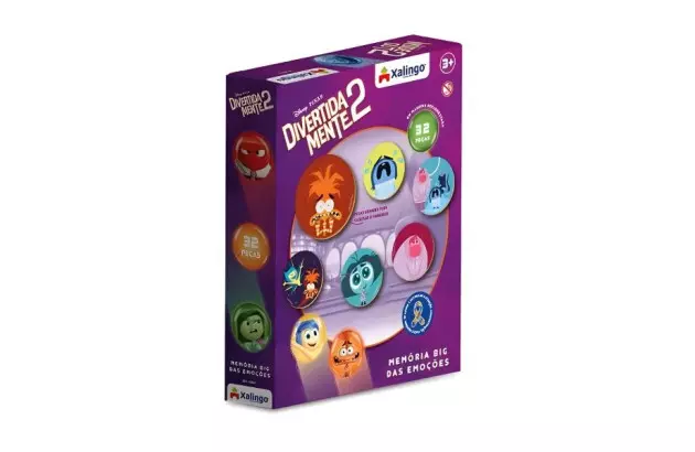 BRINQUEDO MEMÓRIA BIG DAS EMOÇÕES 32 PEÇAS XALINGO