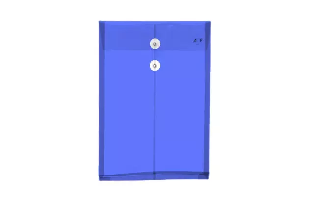 PASTA PLASTICA VAI E VEM AZUL 257X370X30 MM OFÍCIO - ACP