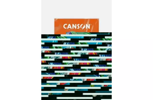 BLOCO COLORIDO NA MASSA DE DESENHO LISO A4 185G/M² PRETO 25 FOLHAS | CANSON IRIS VIVALDI