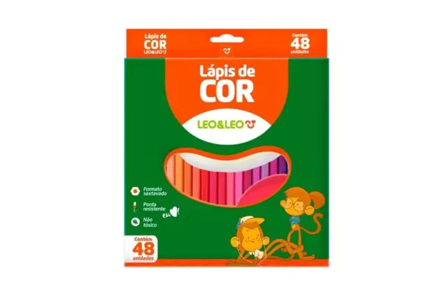 LAPIS DE COR 48 CORES SEXTAVADO LEONORA 72105