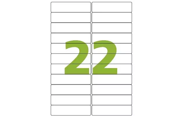 ETIQUETA ADESIVA A4 14 99,1X38,1MM 100 FOLHAS BRANCA - IMPRESSORA INJET OU LASER  | COLACRIL CA4363