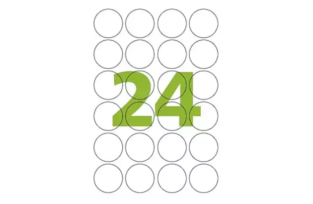 ETIQUETA ADESIVA A4 18 63,5X46,6MM 25 FOLHAS BRANCA - IMPRESSORA INJET OU LASER  | COLACRIL CA4261