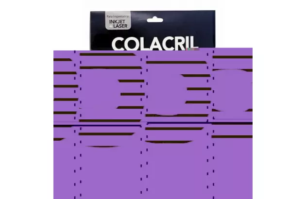 ETIQUETA ADESIVA A4 21 63,5X38,1MM 25 FOLHAS BRANCA - IMPRESSORA INJET OU LASER  | COLACRIL CA4260