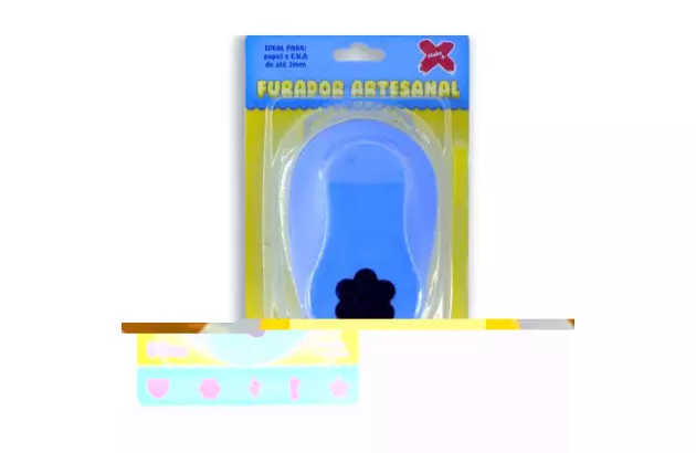 PERFURADOR PAPEL E EVA 76MM FLORES GIGANTE ESPESSURA ATÉ 2MM | MAKE+ 12060