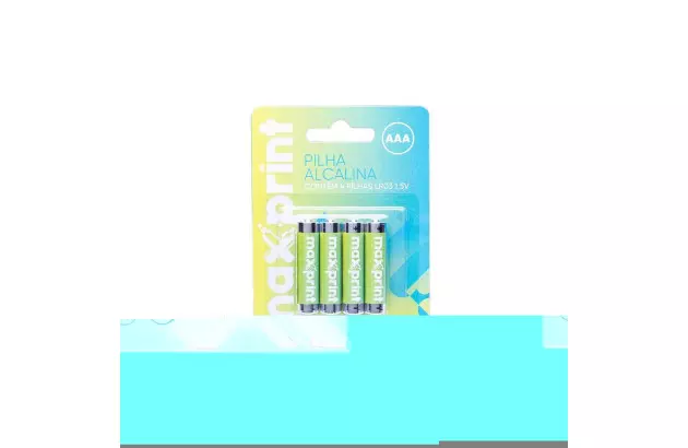 PILHA ALCALINA AAA PALITO 1,5V COM 2 UND MAXPRINT – 756358