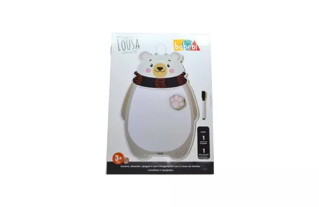 LOUSA ESCREVA E APAGUE COM O URSINHO MDF BABEBI 6037