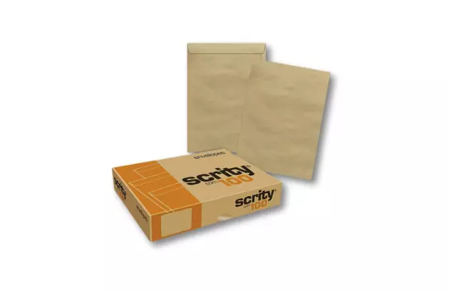 ENVELOPE SACO KRAFT OURO 310X410 80G CX 100 SCRITY - SKO341
