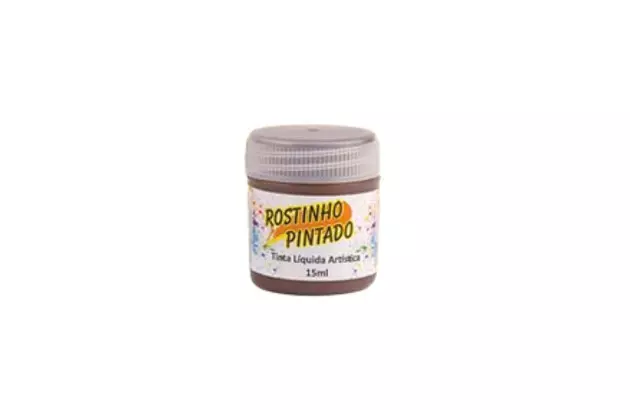 TINTA FACIAL LÍQUIDA ARTÍSTICA 15ML BRANCA - ROSTINHO PINTADO 1008
