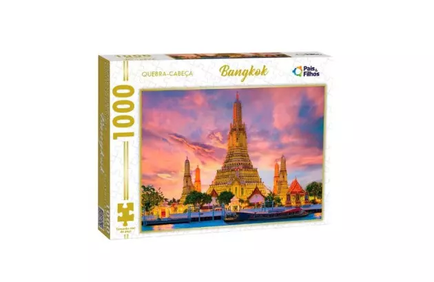 QUEBRA CABEÇA BANGKOK 100 PEÇAS + 10 ANOS PAIS E FILHOS