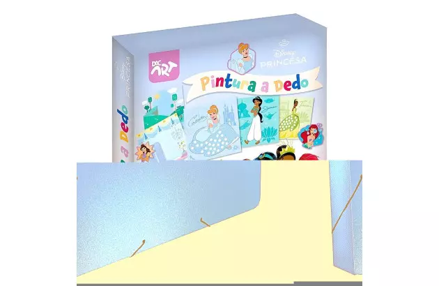 PINCEL DE PINTURA INFANTIL PRINCESAS 3UND ERGONÔMICO |PONTA FINA, ARREDONDADA E RETA - INCLUSÃO