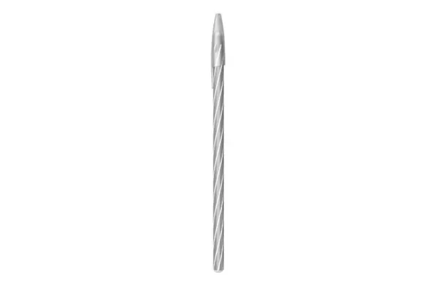 CANETA CIS SPIRO 0.7 TINTA AZUL CORPO NA COR PRATA SERTIC