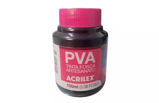 TINTA PVA FOSCA PARA ARTESANATO 37ML LARANJA 517 - UNIDADE | ACRILEX 3240