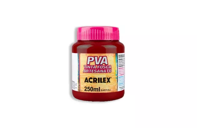 TINTA PVA FOSCA PARA ARTESANATO 250ML VERDE FOLHA 510 – UNIDADE | ACRILEX 3225