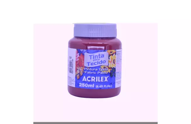 TINTA PARA TECIDO FOSCA 250ML BRANCO 519 - UNIDADE | ACRILEX  4125