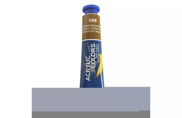 TINTA ACRÍLICA PARA TELA ACRYLIC COLORS METÁLICA 20ML BRONZE IRIDESCENTE 388 - UND | ACRILEX 13123