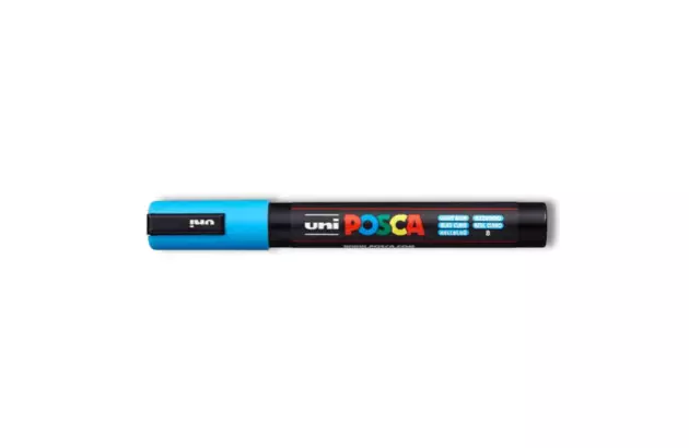 CANETA POSCA PC-1MR AZUL - PONTA EXTRAFINA 0,7MM | UNI-BALL