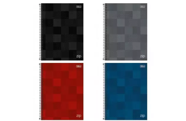 CADERNO UNIVERSITARIO 10 MATERIAS ZIP 200FLS  TILIBRA