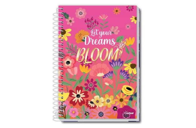 CADERNO CAPA DURA PETALAS 20 MATERIAS CREDEAL