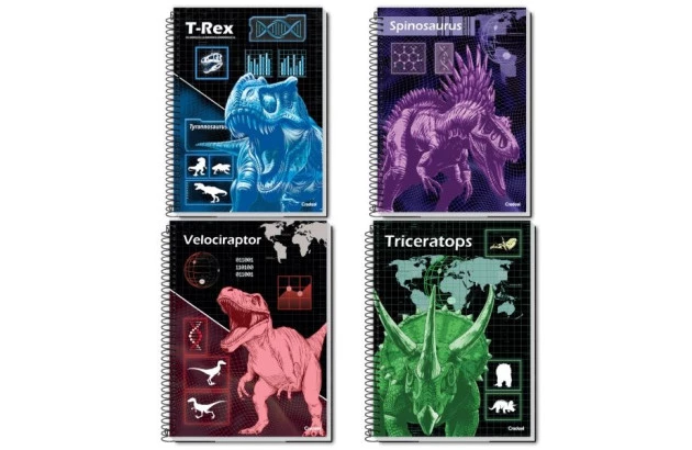 CADERNO CAPA DURA SUPERDINO 1 MATERIA CREDEAL