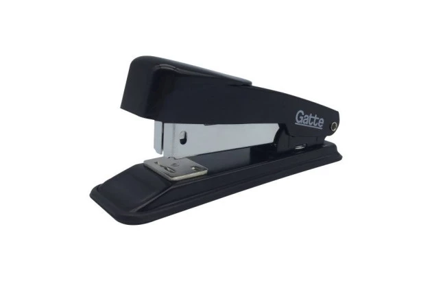 GRAMPEADOR 20 FOLHAS 11,7CM METAL PRETO - 24/6 OU 26/6 | GATTE 11100