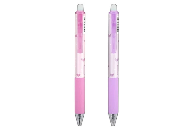 CANETA GEL APAGÁVEL RETRÁTIL 0.5MM CORAÇÕES - TINTA COR AZUL - UNIDADE | TILIBRA
