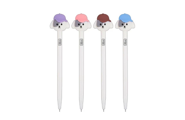 CANETA GEL RETRÁTIL 0.5MM DOGUINHO - TINTA COR PRETA - UNIDADE | TILIBRA
