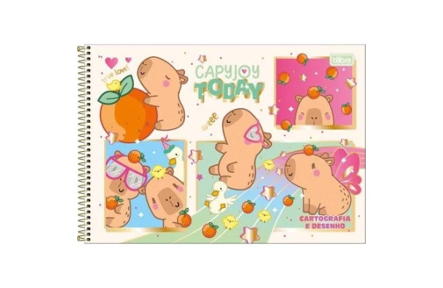 CADERNO DE DESENHO CD 80F CAPYCLUB TILIBRA