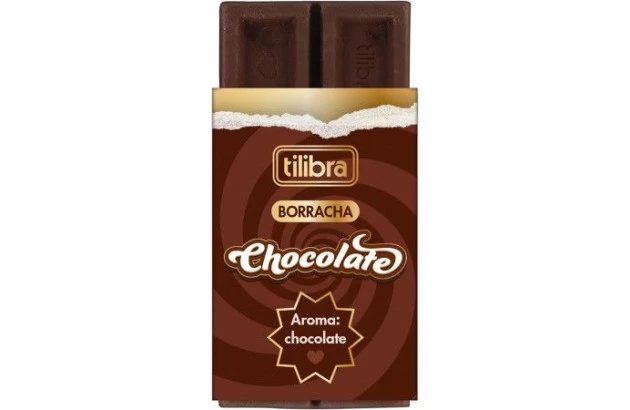 BORRACHA ESCOLAR CHOCOLATE SORTIDA - UNIDADE | TILIBRA