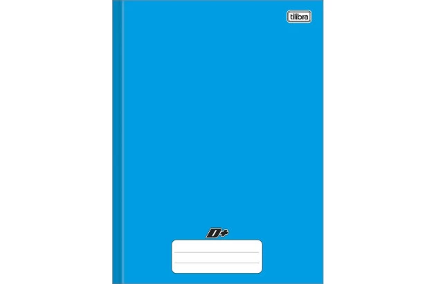 CADERNO 1/4 CAPA DURA COSTURADO 48F AZUL D+ 140X200MM - UNIDADE | TILIBRA