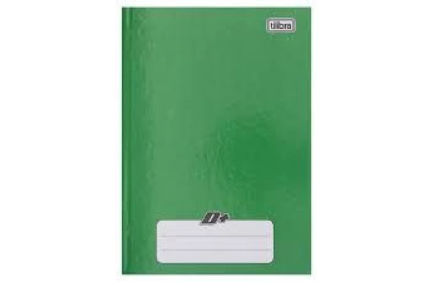 CADERNO 1/4 CAPA DURA COSTURADO 48F VERDE D+ 140X200MM - UNIDADE | TILIBRA
