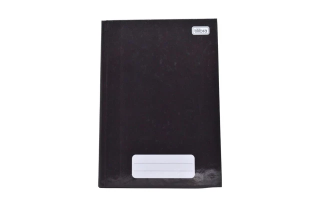CADERNO 1/4 CAPA DURA COSTURADO 80F PRETO PEPPER 140X200MM - UNIDADE | TILIBRA