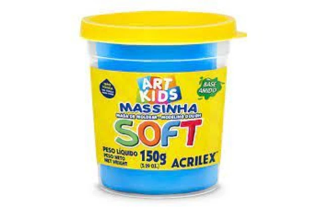 MASSA DE MODELAR SOFT 150G AZUL 109 ACRILEX 7315