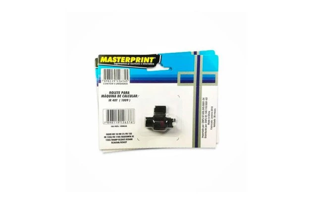 ROLETE MAQUINA CALCULADORA IR 40T BICOLOR 1009 - MASTERPRINT